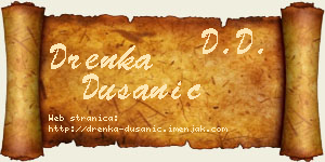 Drenka Dušanić vizit kartica